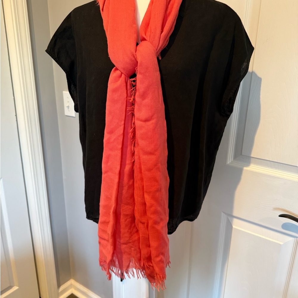 Elegant Coral Scarf